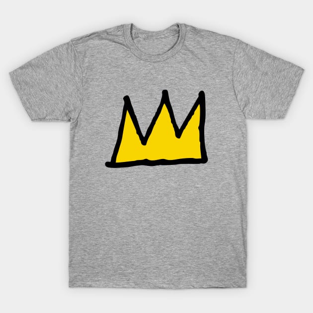 Basquiat Crown - King Crown T-Shirt by Gio's art